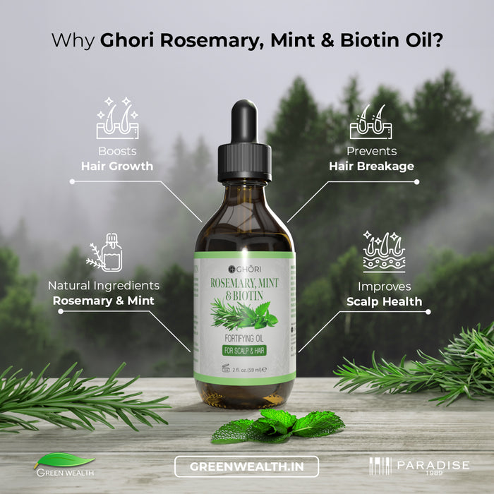 Why Ghori Rosemary, Mint & Biotin Fortifying Oil?